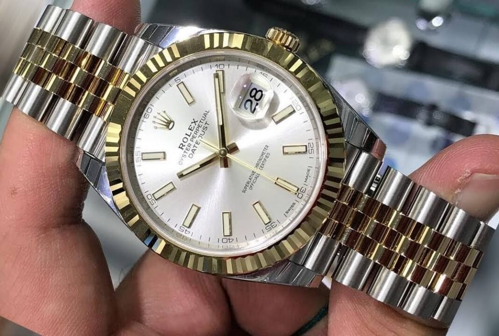 Oystersteel and yellow gold exact replica watches Rolex Datejust 126333