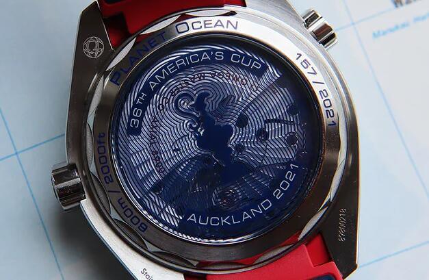 Case back Of replica Omega Seamaster Planet Ocean 600M America's Cup Limited Edition